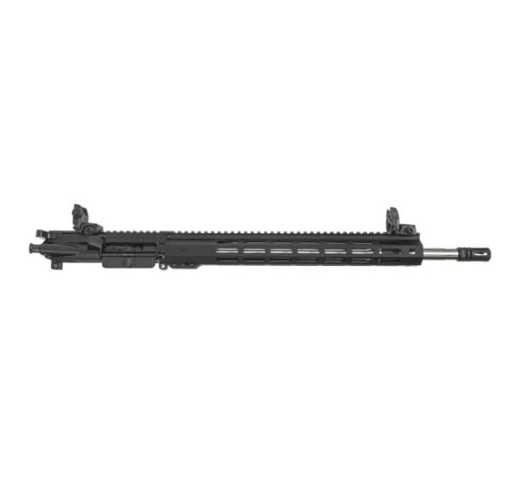 PSA 18" RIFLE-LENGTH .223 WYLDE 1/7 STAINLESS STEEL 15" HEX M-LOK UPPER WITH MBUS SIGHT SET, BCG, & CH